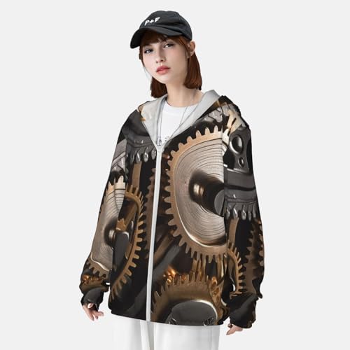 Chaqueta ligera con capucha de protección solar miniatura 4