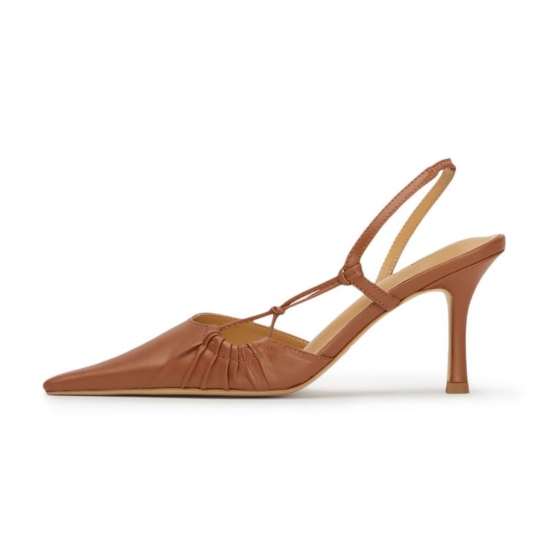 Pointed Closed toe Heels for Women Stiletto High Heels for Women Sexy Dressy Comfortable Slingback Heels for Women Dance Stripper Prom Sandal Heels Pumps Shoes Women