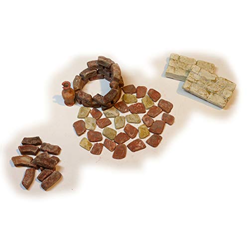 Krippenbausatz 16 Krippenbausatz Genezareth – Set Brunnen – mit 10 Bodenfliesen...