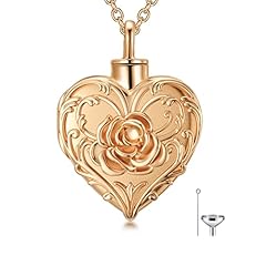 D-Rose gold rose locket