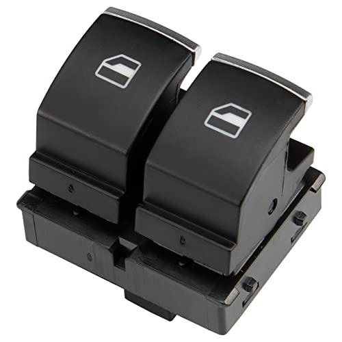 Window Switch Driver Side, Front Left Master Power Window Switch Button Fits Eos Golf MK5 MK6 GTI Rabbit Passat B6 5K3959857 5K3959857A 5K3959857B