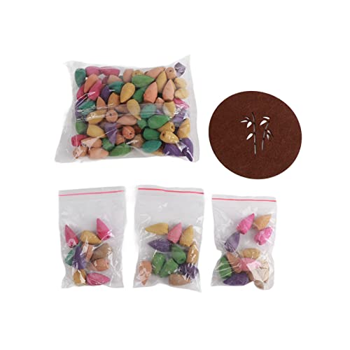 Waterfall Backflow Incense Burner, Mysterious Mood Lighten Non Slip Pad Backflow Incense Holder For Bedroom (Yellow) #TOP7