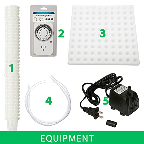 Ebuy Hydroponics Growing System 3 Layers 90 Holes Plant Sites, Hydroponic Planting Equipment, Hydroponic Grow Kit, Vegetable Tool Grow Kit Includes Water Tube, Timer… - Image 4