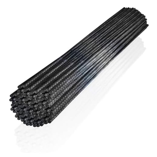 10-Piece Steel Rebar Pack for Concrete Reinforcement