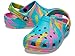 Crocs Classic Marbled Tie-Dye Clog (Toddler) Digital Aqua/Multi 5 Toddler M