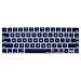 MOSISO Keyboard Cover Compatible MacBook Pro with Touch Bar 13 and 15 Inch Newly 2019 2018 2017 2016 (Model: A2159, A1989, A1990, A1706, A1707), Silicone Skin Protector, Dark Navy