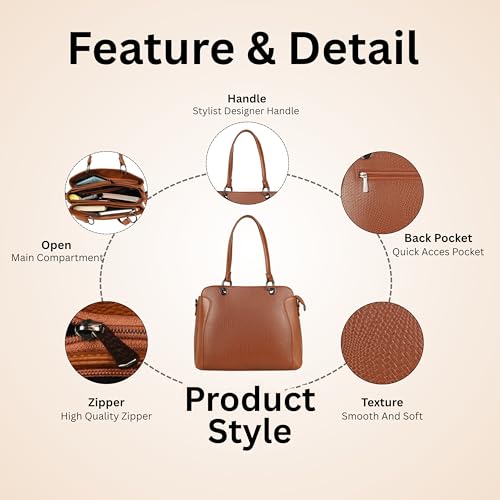 Image of Durable Satchel bag for Women Branded Stylish Top Hnadle Handbag
