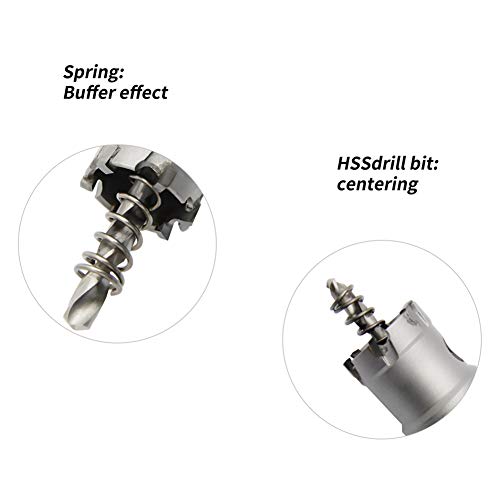 32Mm Hole Saw Laiwei Carbide Hole Cutter Stainless Steel Metal Drill Bit Tungsten Carbide Tipped Hole Saw Drill Bit (1-1/4"(32Mm)) #TOP1