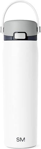 Miniatura 19 de Simple Modern Mesa Sport - Botella de agua con tapa de pico cubierta | Botella de acero inoxidable aislada de 24 onzas apta para portavasos, para