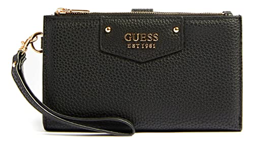 GUESS Eco Brenton SLG Double Zip Organizer Black