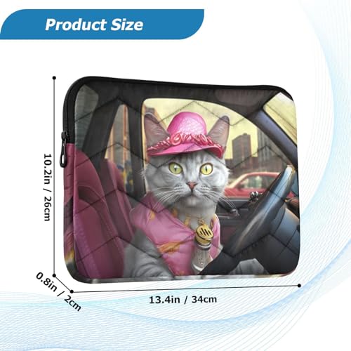 Funda para laptop 13-14 pulgadas con diseño de gatito miniatura 3