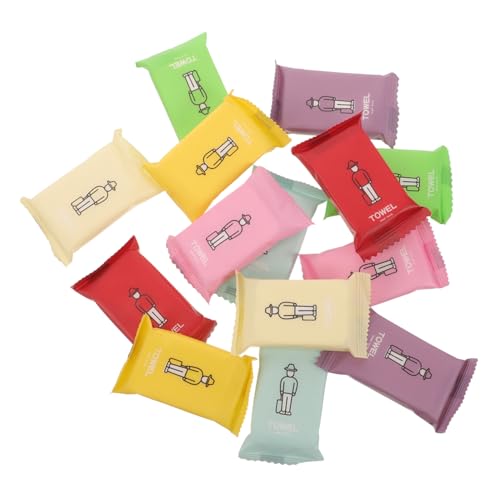 LRXIYODE 14Piezas Toallas Comprimidas Desechables de Portátiles para Cuidado Facial y Higiénicas y Camping