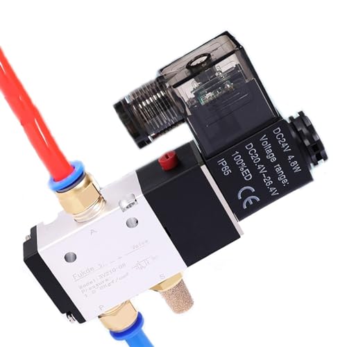 Électrovanne 3V110-06 12V 1/8 avec corps aluminium et LED