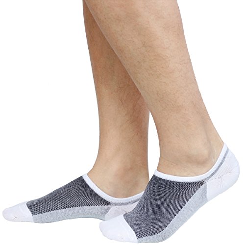 Jormatt 6 Pairs Men's No Show Socks Sneaker Shoes Mesh Knit Low Cut Socks Comfort Cotton Athletic Casual Non Slip Socks, Men Shoes Size 10-14 #TOP3