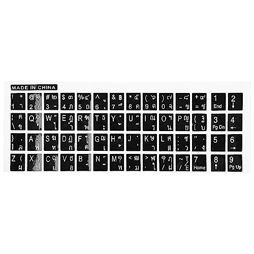 Adhesivos para teclado inglés y tailandés uxcell miniatura 1