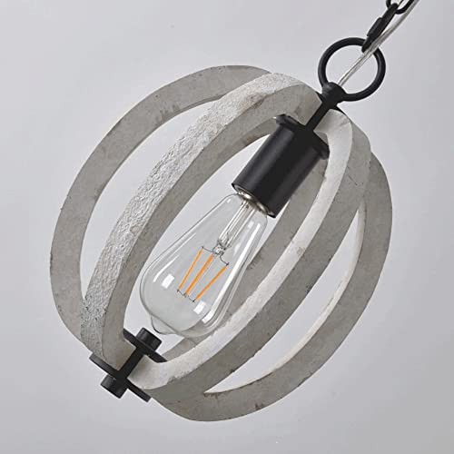 Lustre bois sculpté E27 pour éclairage restaurant et comptoir bar