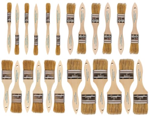 Pro Grade - Chip Brush – Paint Brush Set – 24 Pack - Natural...
