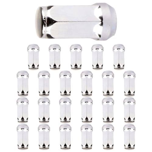 Image of SCITOO 24pcs 14x1.5 Wheel Lug Nuts Set Tall 1.72 * 0.90 Closed End Lug Nuts Replacement fit for Buick for Cadillac for Chevrolet for Ford for GMC for Lincoln for Saturn OEM Factory Chrome