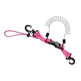 MagiDeal Erwachsene Spiralkabel Spring Coil, mit Karabiner Tauchen Sport Zubehör - Rosa B