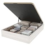 DUÉRMETE ONLINE - Canapé Abatible 150x190 cm Polar, Gran Capacidad, Estructura...