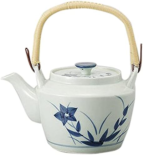 Set of 10 Arita Ware Earthenware Jars, Arita Ware Celadon Bellflower (M), No. 6 Earthenware Bottle, 33.8 fl oz (1,000 cc), Restaurant, Commercial Use, Tableware