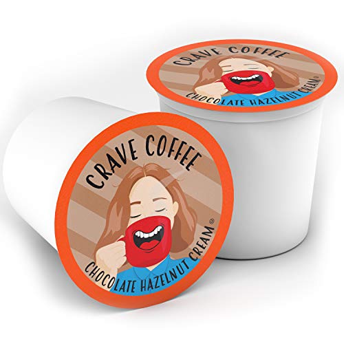 Image of Crave Beverages Chocolate Hazelnut Creme Coffee Pods for Keurig K Cup Brewers, 100 Count