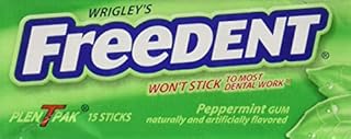 Freedent Peppermint Gum, 15-Stick Plen-T-Paks (Pack of 12)