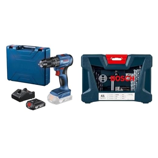 Kit Bosch GSB185LI-1B 18V + Kit V-Line 41pç