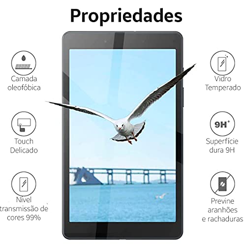 Película De Vidro Temperado 9H Para Tablet Samsung Galaxy Tab A 8