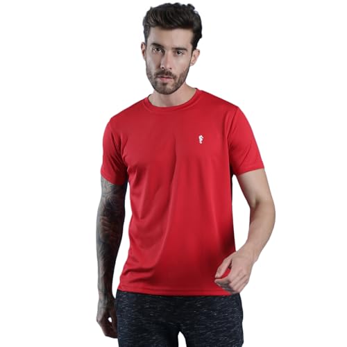 Image of EPPE Men's Round Collar T-Shirt | Regular & Dry Fit Summer Stylish Casual Tee | Polyester Half Sleeve T-Shirts for Men.