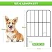 OUSHENG 24'' (H) Garden Fence 25 Panels, Total 27ft (L) Rustproof Metal Wire Fencing Border Animal Barrier, Flower Edging for Landscape Patio Yard Outdoor Decor, Square