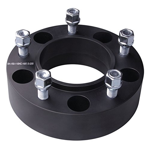 Dcvamous 4Pc Black 5X150 Hubcentric Wheel Spacers 2 Inch With 14X1.5 Studs Compatible With Toyota 5 Lug For 2007-2021 Tundra | 1998-2021 Land Cruiser | 2008-2022 Sequoia | 2008-2021 Lx 570 #TOP5