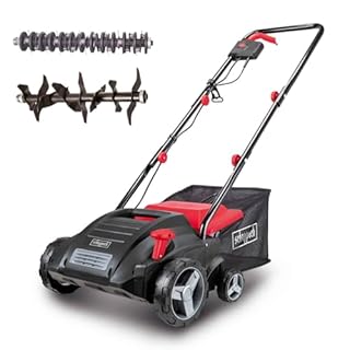 Scheppach Scarificateur électrique SC32 | 1500W | Largeur de coupe 32cm | Bac 30 L | Réglage en hauteur 4 positions/jusqu'à 4mm | Arbre de scarification (16lames) et d'aération (20griffes) inclus