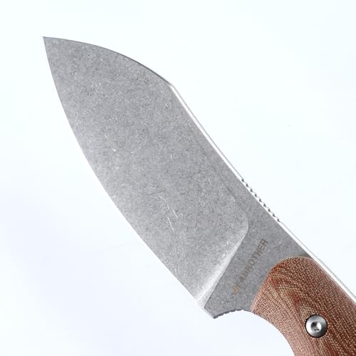 JEABROTHER Couteau fixe, acier dc53, couteau à fruits EDC, couteau de camping extérieur pour hommes et femmes