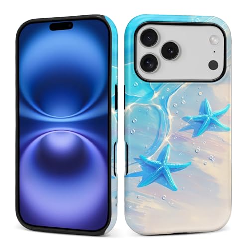 Coque iPhone 17 Pro silicone mat motif étoile de mer pour vos vacances - 2