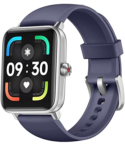 Dirrelo Smart Watch for Android Phones iPhone Compatible Samsung, Smart Watches for Women Men, Android Smart Watch Fitness Tracker with Sleep/Step Tracker, Blue Grey