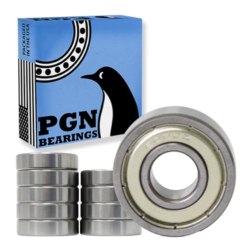 PGN 6000-ZZ Bearing Shielded Ball Bearings 10x26x8mm (10 Pcs.)