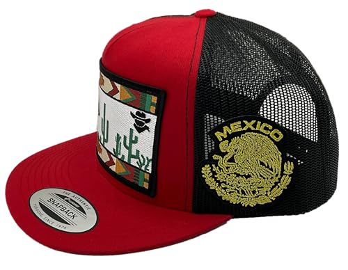 Mexico DE Rancho HAT RED Black MRSH AL LADO miniatura 2