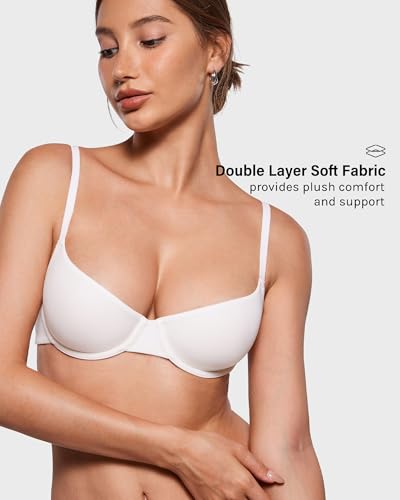 Image of INLYRIC Women's Unlined Balconette Bra Demi Underwire