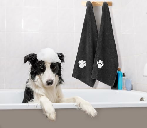 image for Puomue Microfiber Dog Towels for Drying Dogs, Super Absorbent and Soft