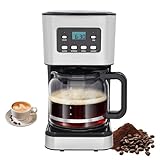 【Einfach zu Benutzen】- Mehrere Tasten erleichtern die Bedienung der Kaffeemaschine, nach dem Einfüllen des Kaffeepulvers oder der Kaffeepads drücken Sie die Einschalttaste und sie beginnt automatisch, köstlichen Kaffee zuzubereiten, auch Anfänger können sie benutzen