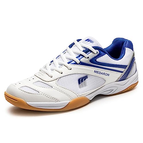 NGARY Herren Badminton Tennisschuhe Atmungsaktive Indoor-Fitness-Sneakers Outdoor Tischtennis Fitnessstudio Schuhe,B,42 EU