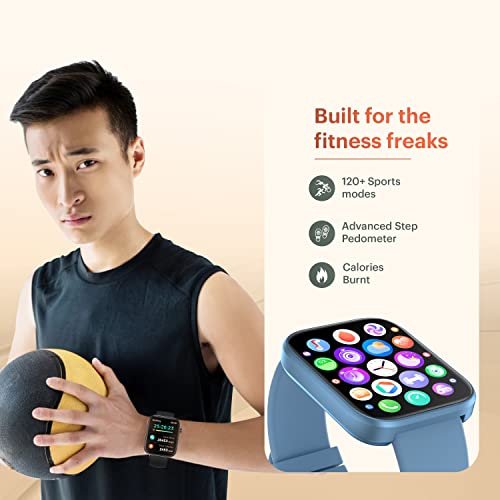 Image of URBAN Nexus M Smart BT Calling Smart Watch with Massive 2.0 inch Super HD Display, One-Connect Realtek Chipset, Games, 120+ Sports Modes, 150+ Watch Faces, Dedicated Health Sensors (Cobalt Blue)