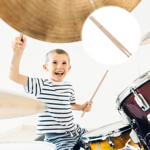 Baquetas de Maple BESPORTBLE para percusión, agarre suave, instrumento musical práctico para batería y presentaciones miniatura 6