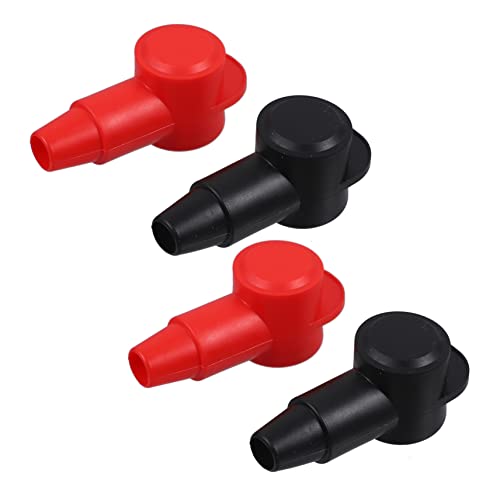 Zerodeko 4Piezas Cubierta De Terminal De Batería Para Rv Uds Batería Ignífugo Tapas Batería Para Vehículos Recreativos