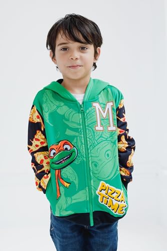 Image of TEENAGE MUTANT NINJA Turtles Boys' Cosplay Fleece Zip-Up Hoodie Toddler to Big Kid