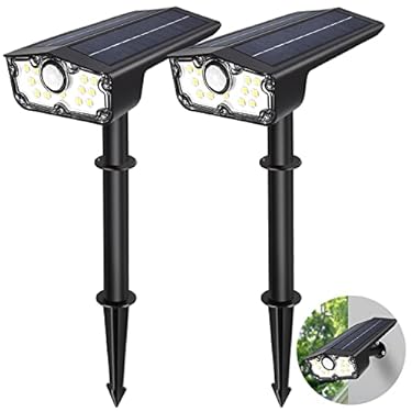 AMAZON - Bright Solar Spot Lights Outdoor Motion Sensor,3 Modes Solar Motion Sensor Outdoor Lights,Waterproof Solar Lights Outdoor,LED Garden Landscape Spotlights for Yard Pathway Driveway Walkway Wall(2Pack)
