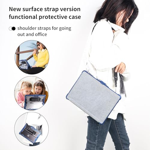 Funda Surface Pro 8 azul ideal para trabajar de pie en movilidad 4