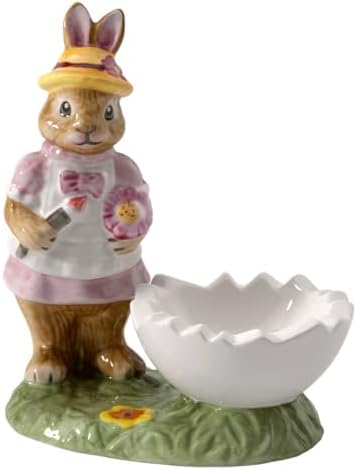 Villeroy & Boch 14-8663-1950 Colourful Spring Egg Cup, Premium Porcelain, White, 14,5 x 11 cm