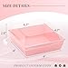 DeziWood 150 Pack Charcuterie Boxes with Clear Secure Lids, 4.7x4.7x2.6 Inches Pink Square Disposable Take Out Containers Cookies Boxes for Sandwich, Pastry, Dessert